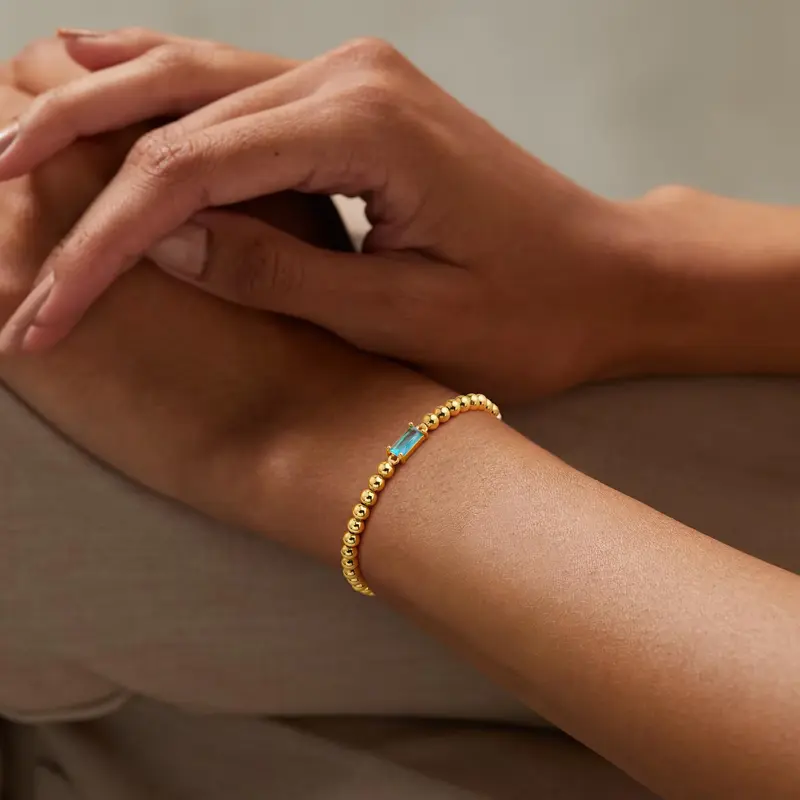 Birthstone Beaded Bracelet