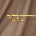 Luna Gold Twist Earrings