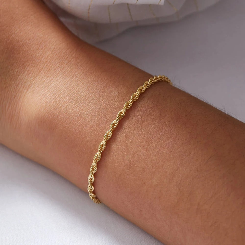 Twisted Rope Chain Bracelet