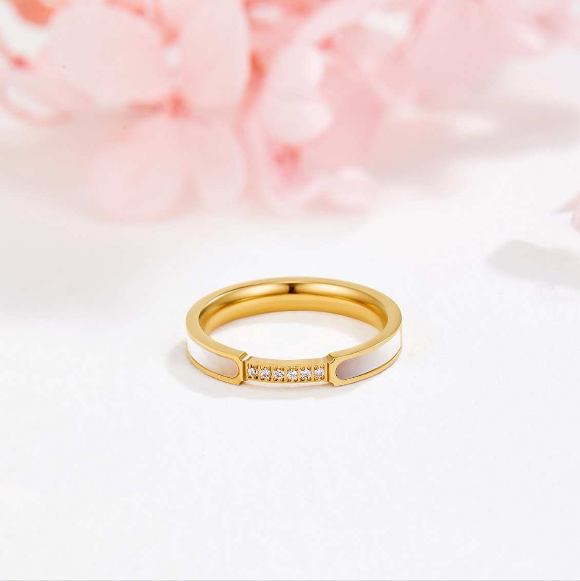 Unity - Pearl & Crystal Ring